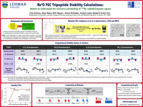 Re(V)O-FKC Tripeptide Stability Calculations 
2018
